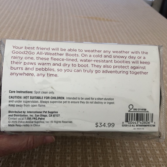 NIP Good 2 Go All Weather Fleece Lined Boots Reflective Straps. L - Picture 16 of 16